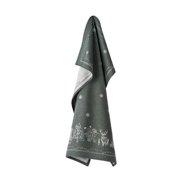 Christmas morning kitchen towel 50x70 cm - White-green - Wik & Walsøe