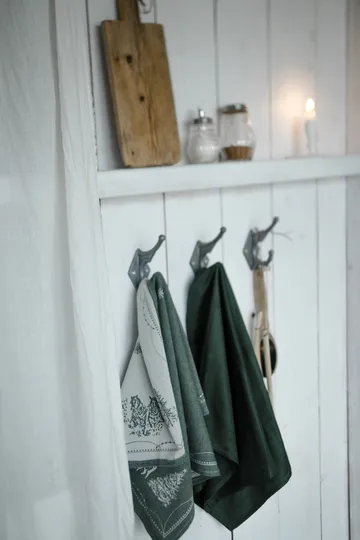 Christmas morning kitchen towel 50x70 cm - White-green - Wik & Walsøe