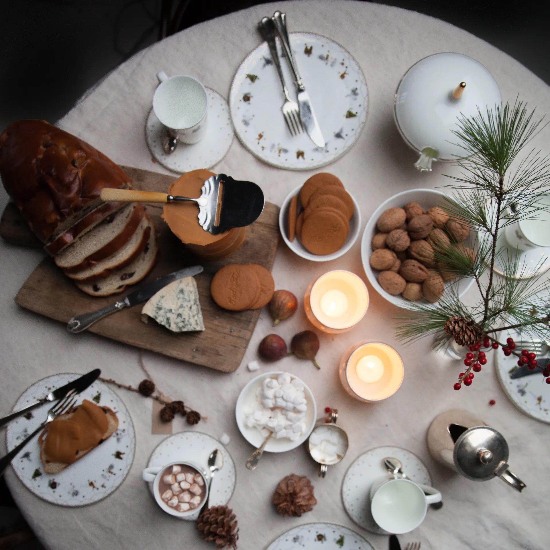 Julemorgen plate Ø28 cm 6-pack Wik & Walsøe