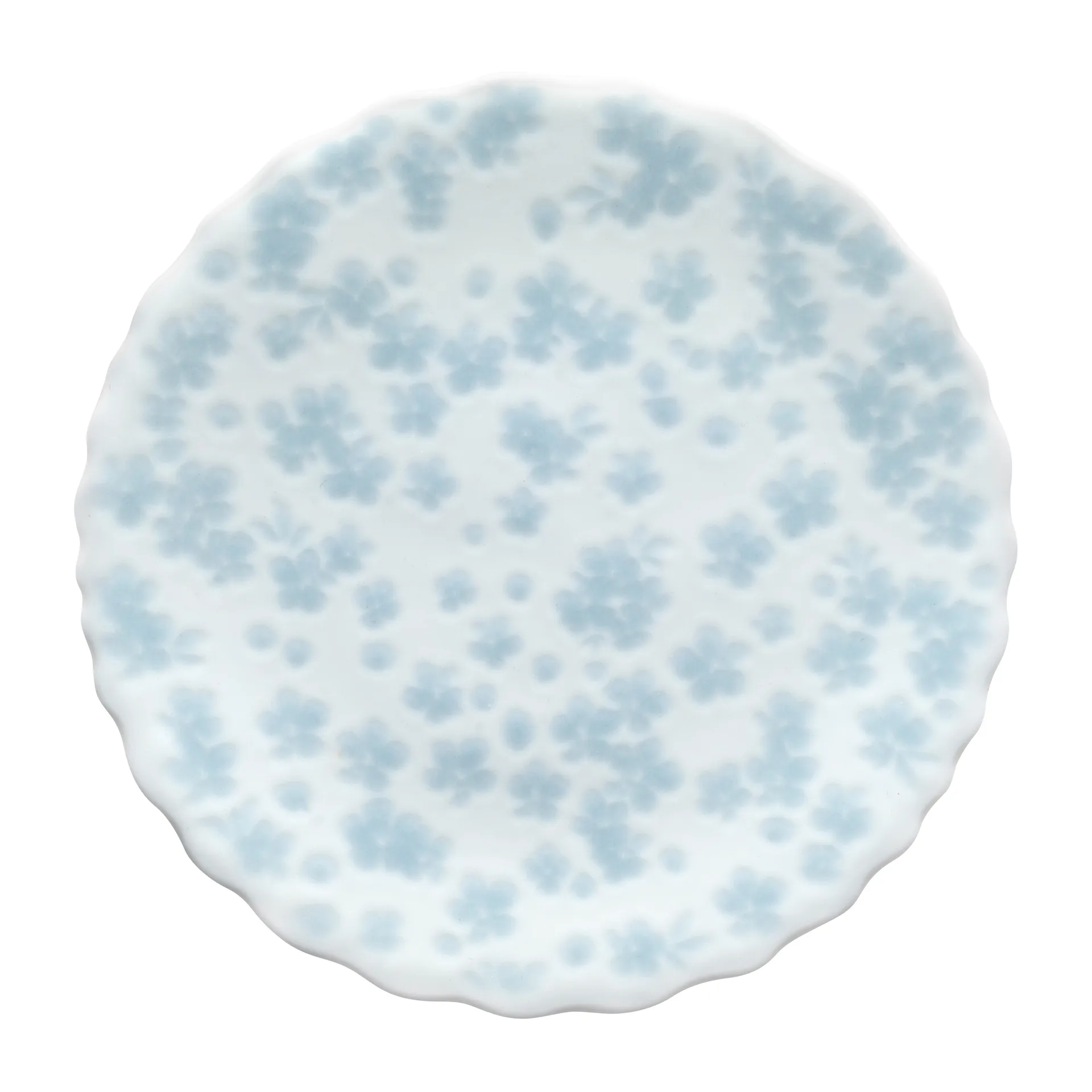 Slåpeblom plate Ø13 cm, Blue Wik & Walsøe