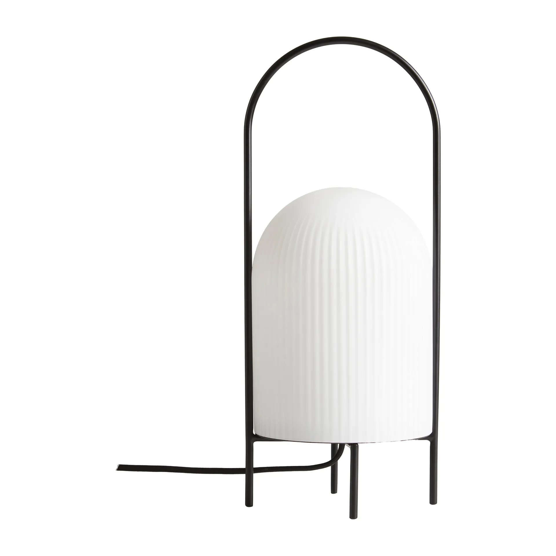 Ghost table lamp, Black-whitet opalglass Woud