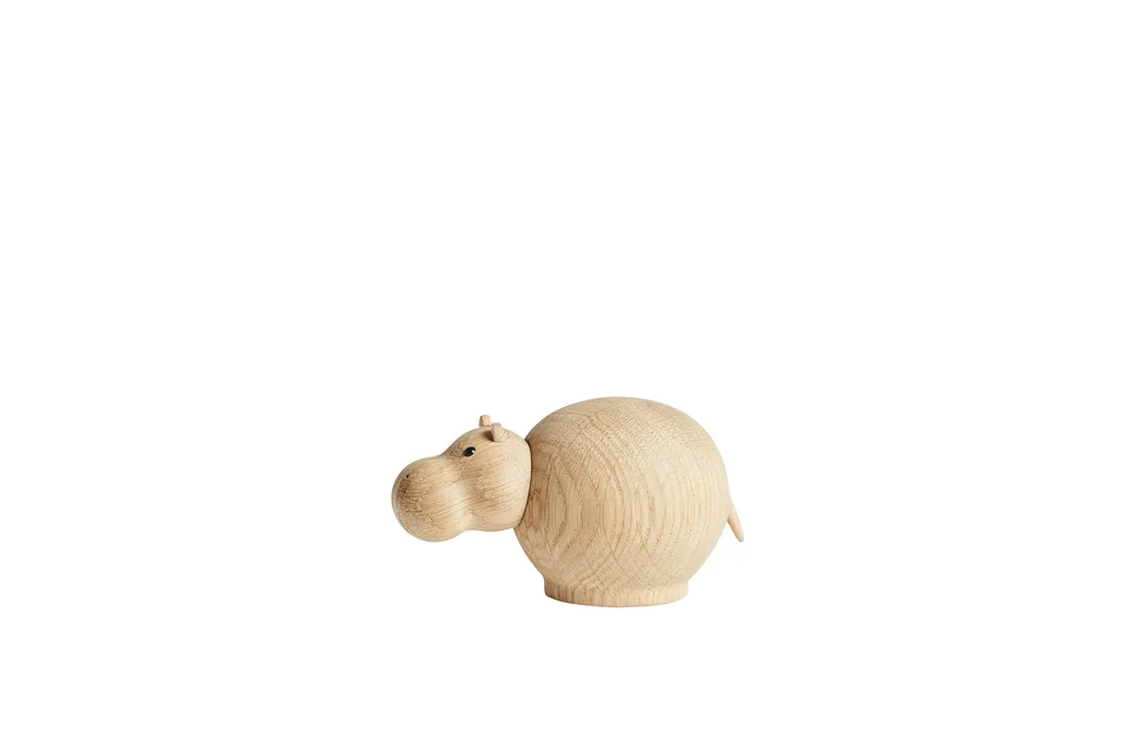 Hibo wooden hippo, Small Woud