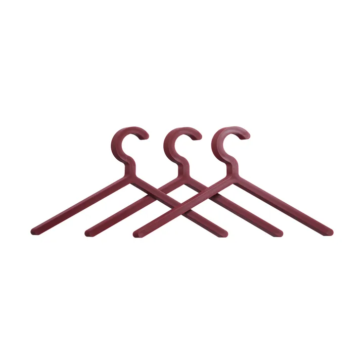 Illusion hanger, 3-pack - Deep red - Woud