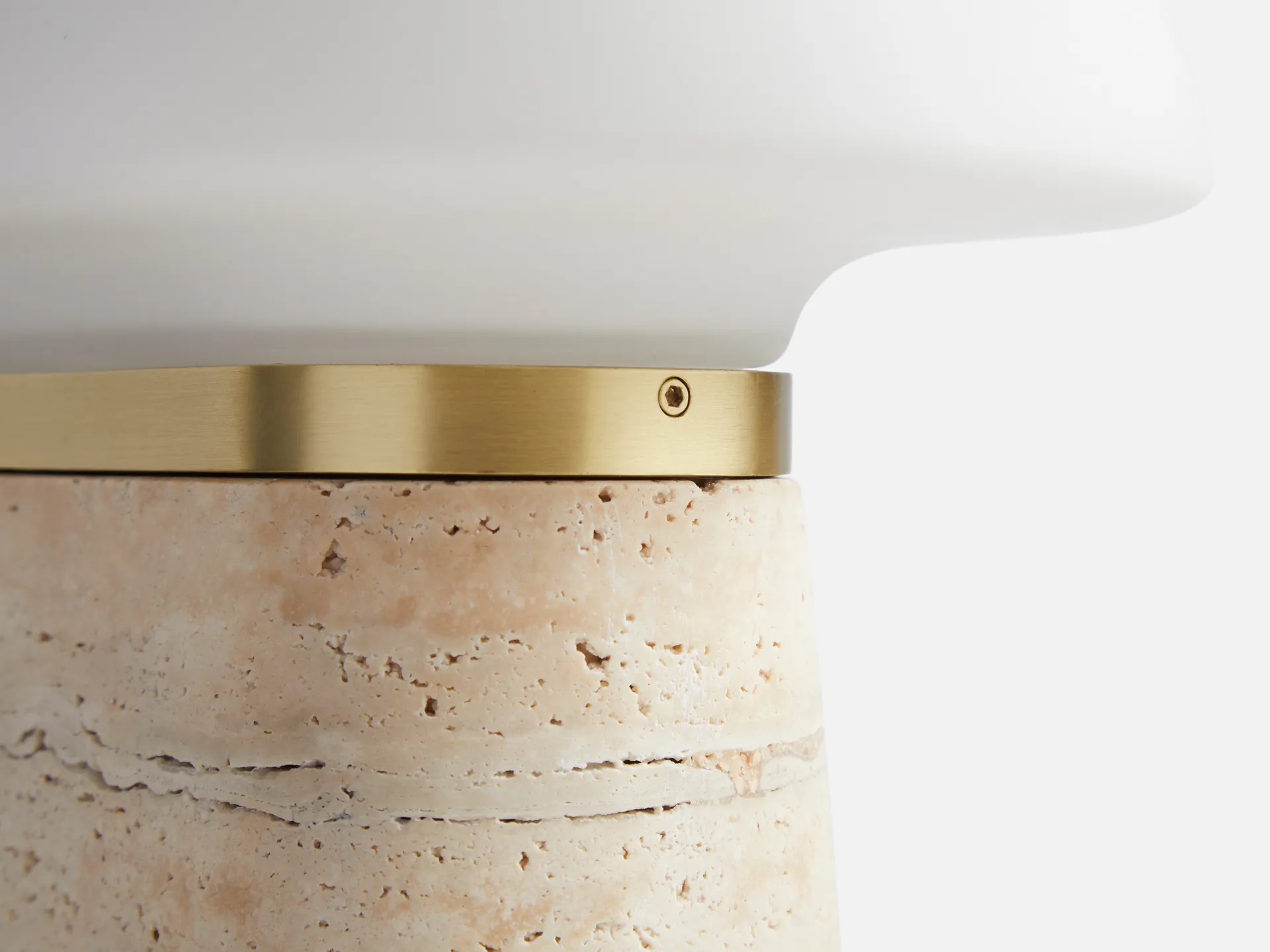 Nova table lamp, Ivory Woud