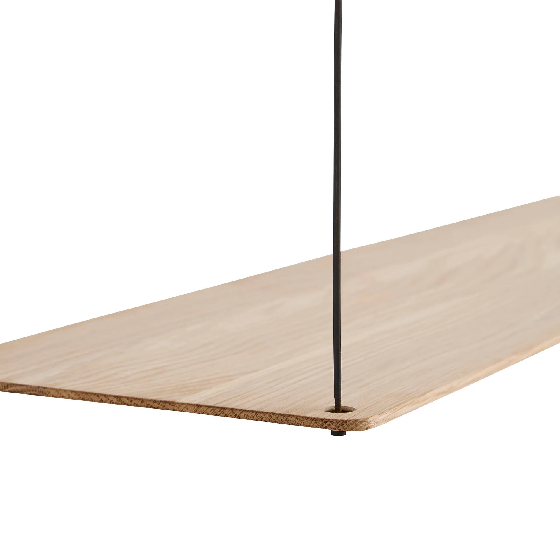 Stedge wall shelf 80 cm, white-pigmented oak Woud