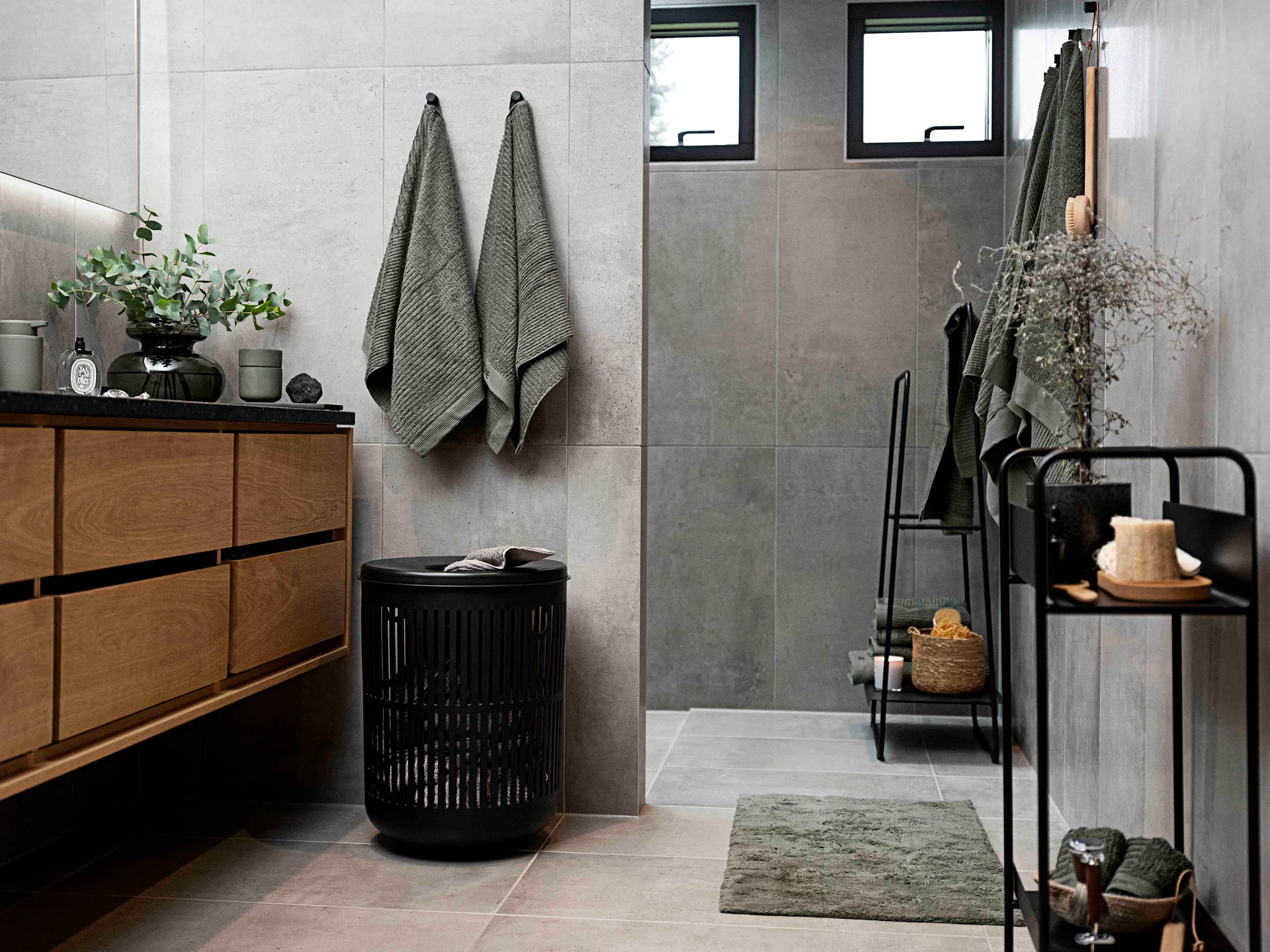 Classic bath towel 70x140 cm, Olive green Zone Denmark