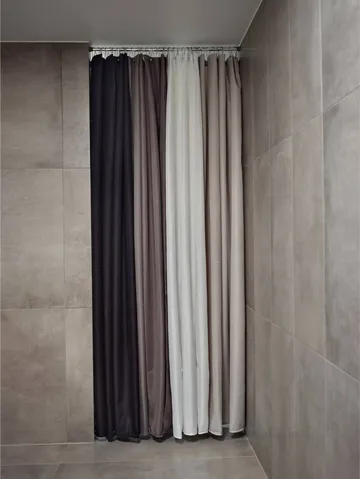 Lux shower curtain - Soft grey, 180x200 cm - Zone Denmark