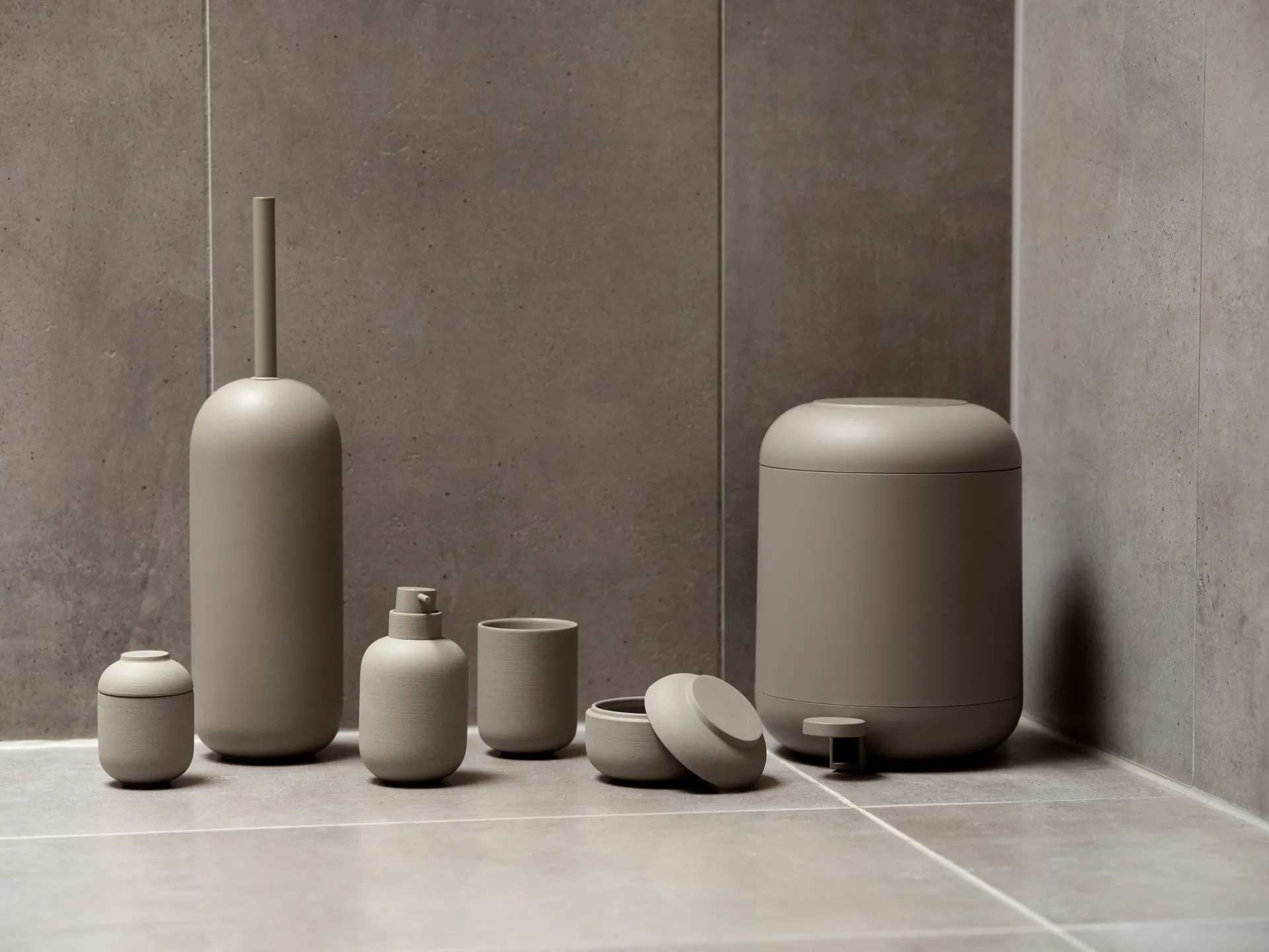 Sensu toilet brush Ø11.8x41 cm, Taupe Zone Denmark