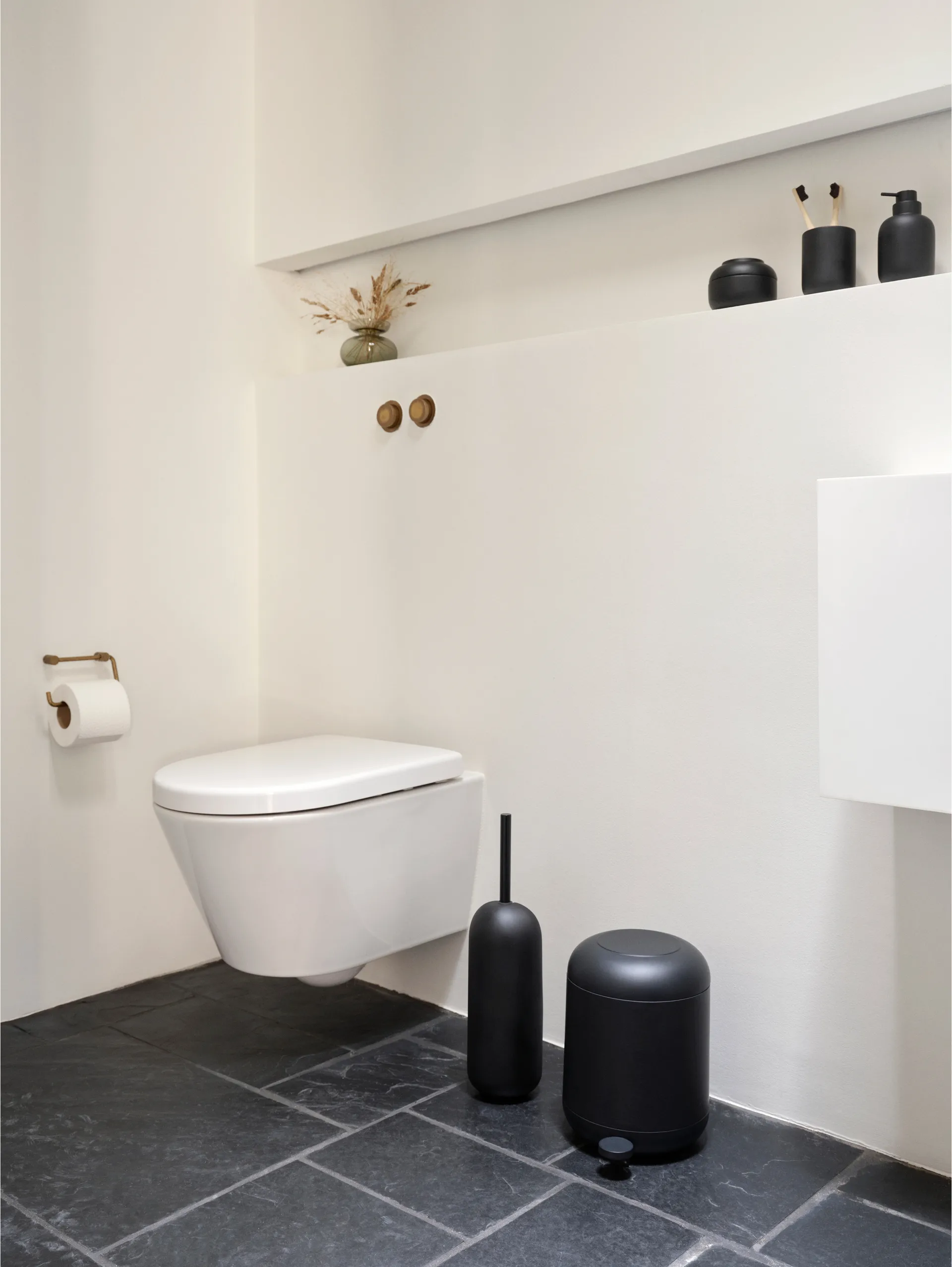Sensu toothbrush mug Ø7.4x9.5 cm, Black Zone Denmark