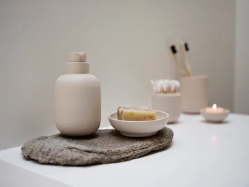 Sensu toothbrush mug Ø7.4x9.5 cm - Sand - Zone Denmark