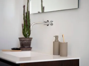 Solo toothbrush mug - Taupe - Zone Denmark