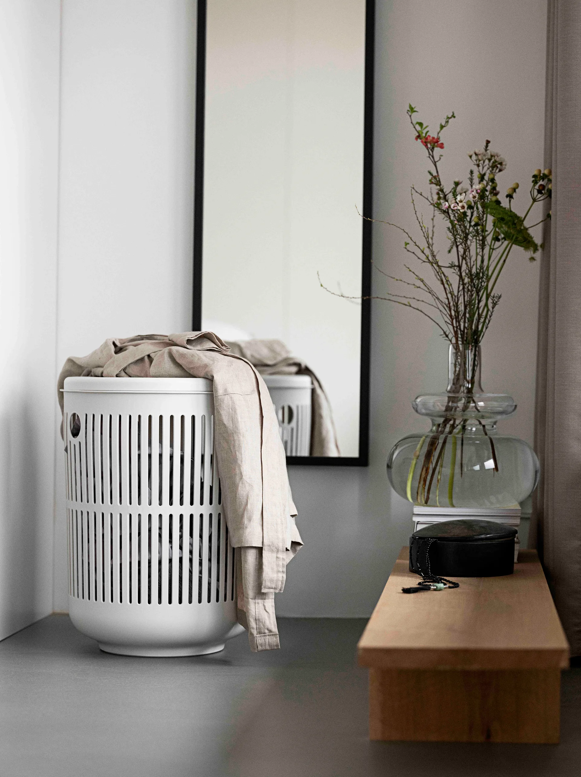 Ume laundry basket, Soft grey Zone Denmark