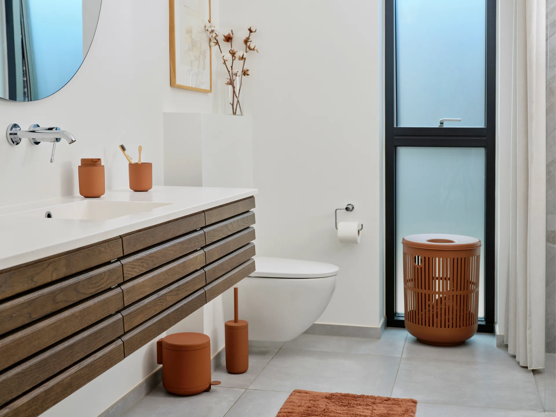 Ume pedal bin 4 l, Terracotta Zone Denmark