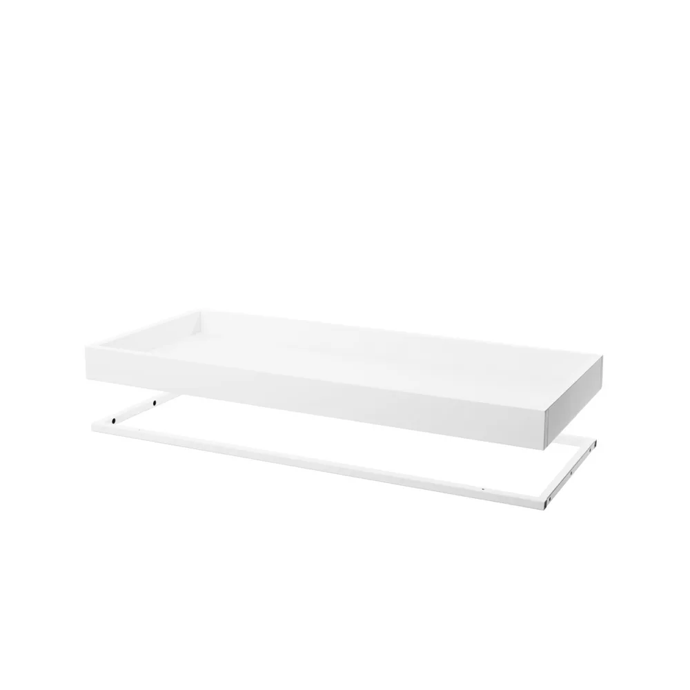 Molto wooden shelf 840, White, incl. white metal frame Zweed