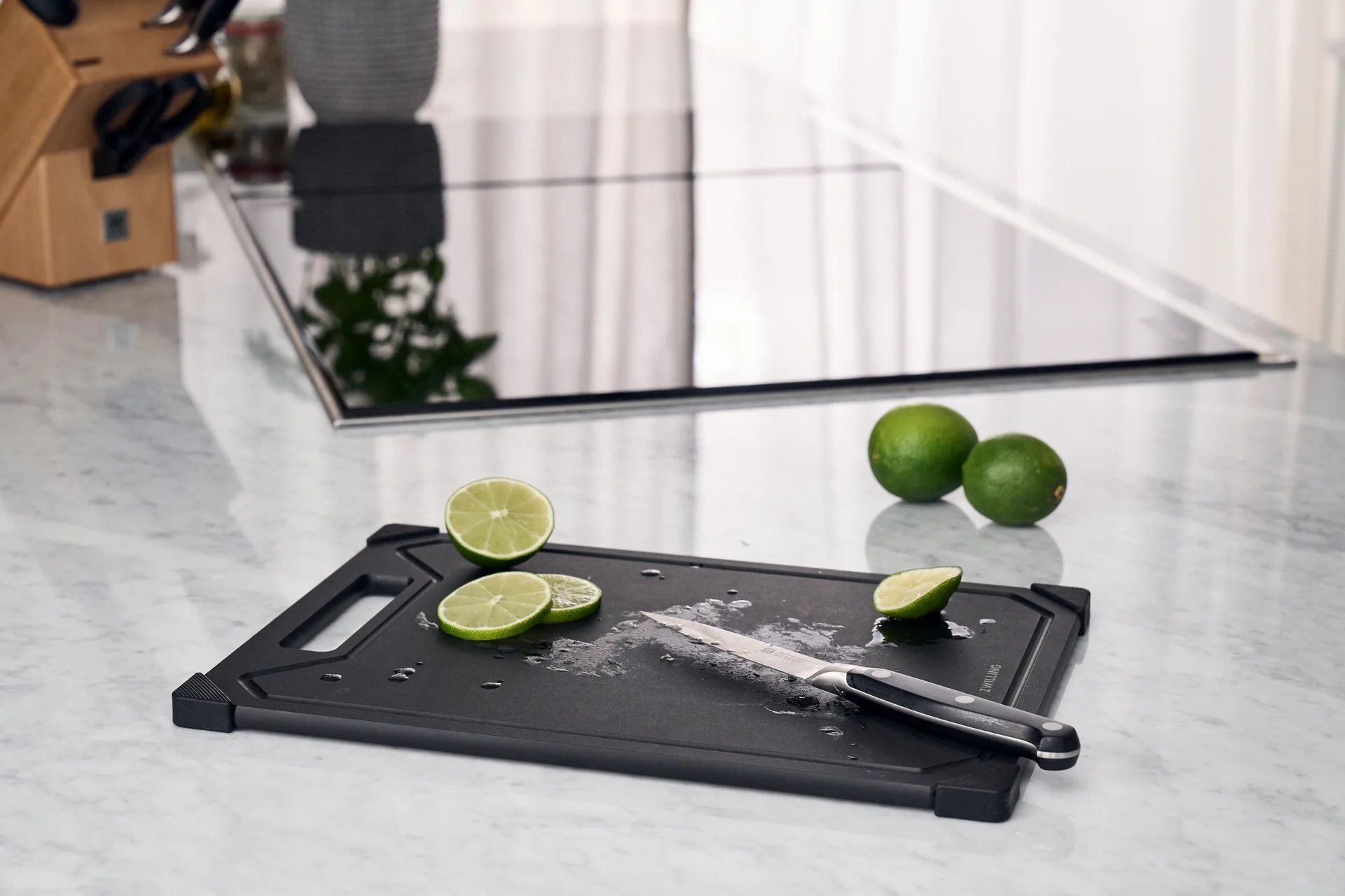 Zwilling cutting board wood fiber black, L Zwilling