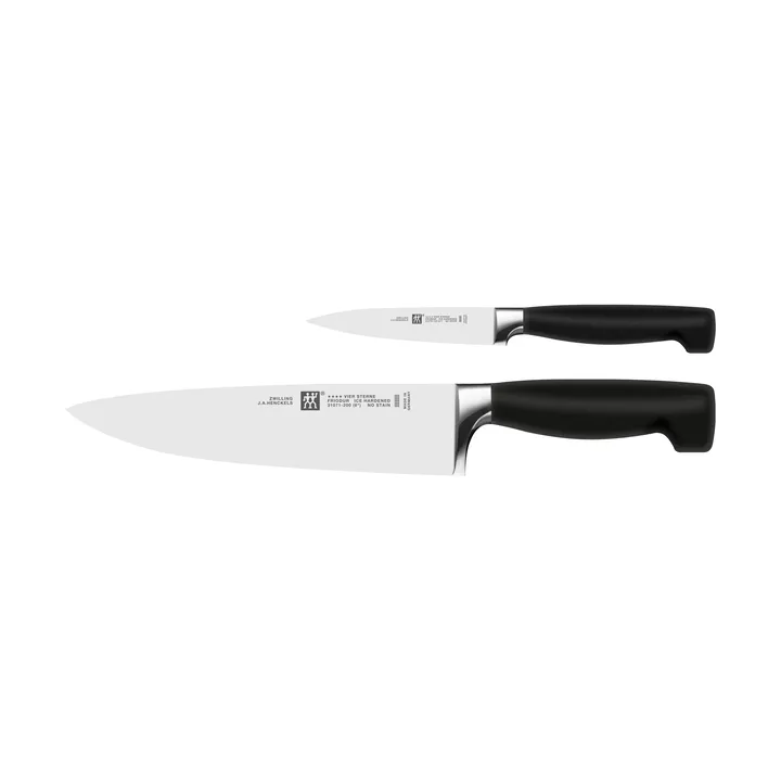 Zwilling Four star knife set 2 pieces - Black-stainless steel - Zwilling