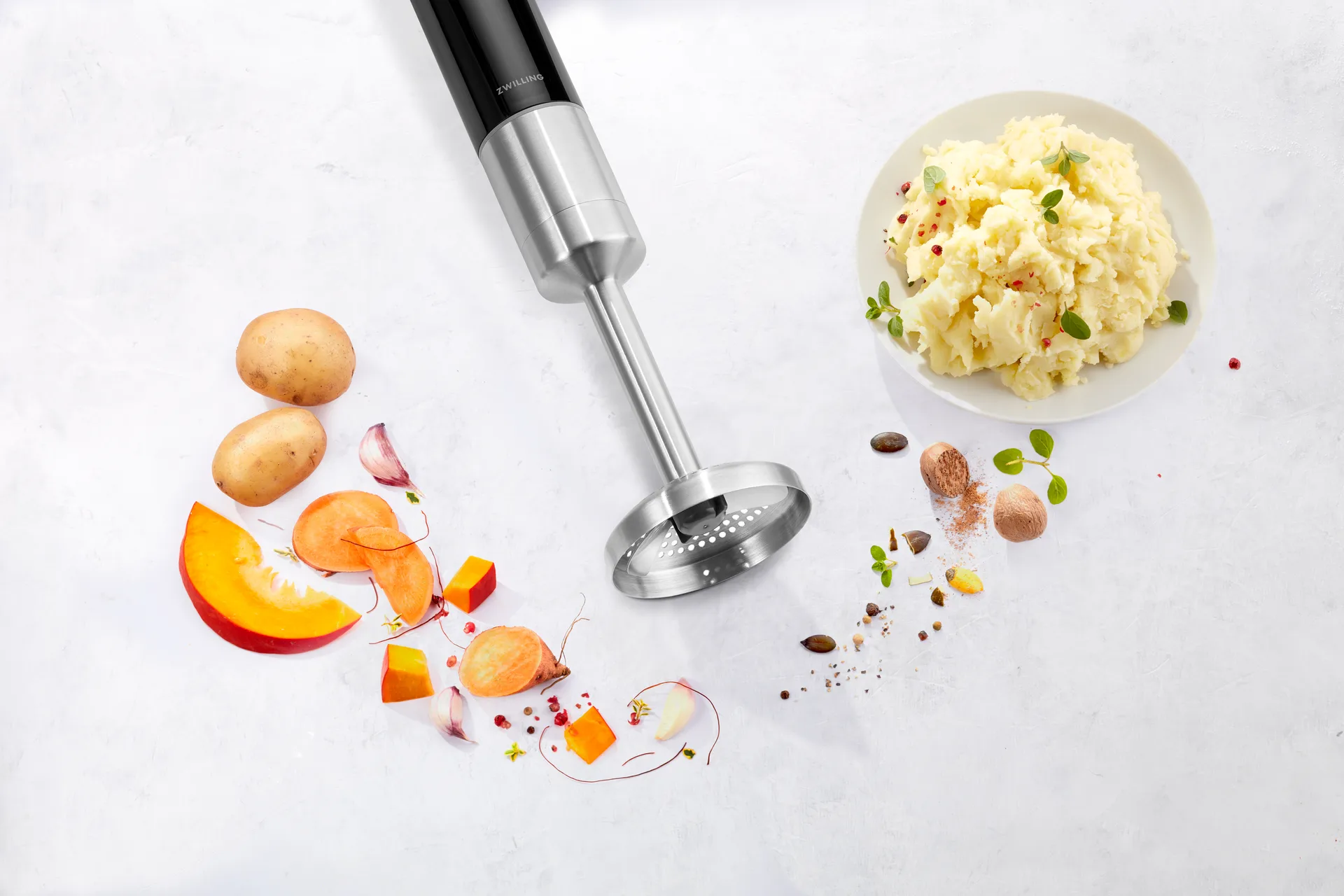 Zwilling hand blender potato masher accessory 23 cm, Silver Zwilling