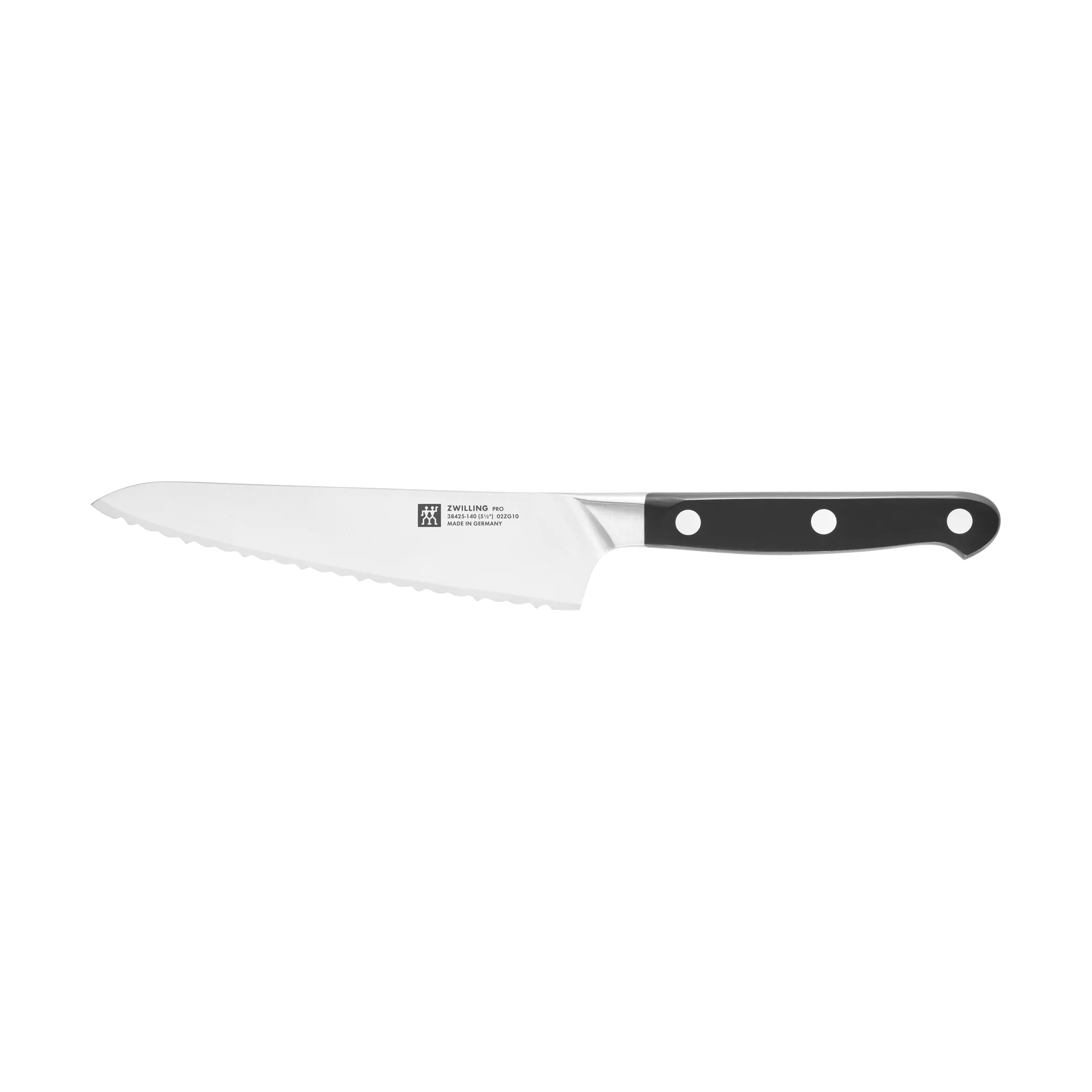 Zwilling Pro compact serrated chef's knife 14 cm, Black-stainless steel Zwilling