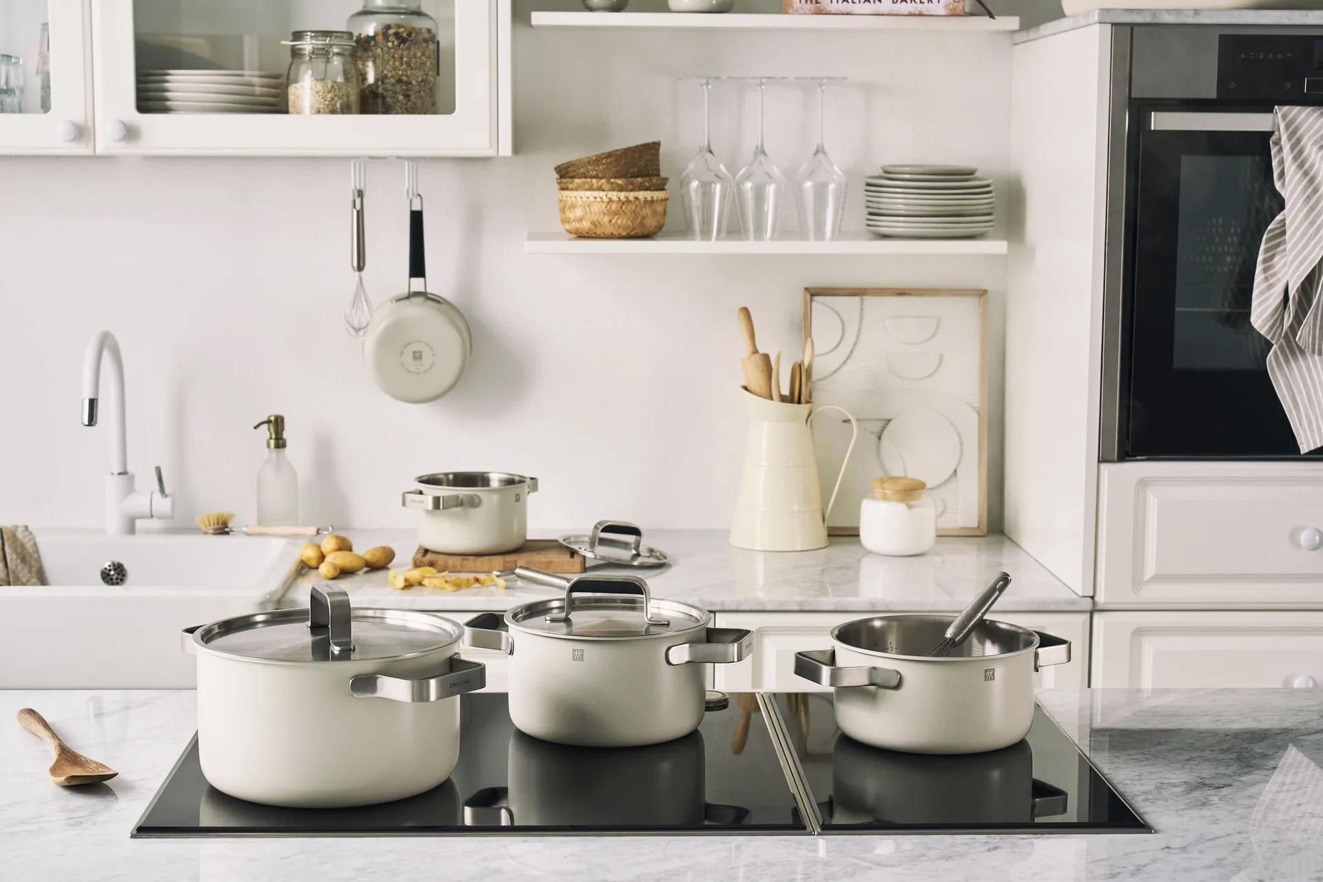 Zwilling Pure saucepan set 5 pieces, Ivory Zwilling
