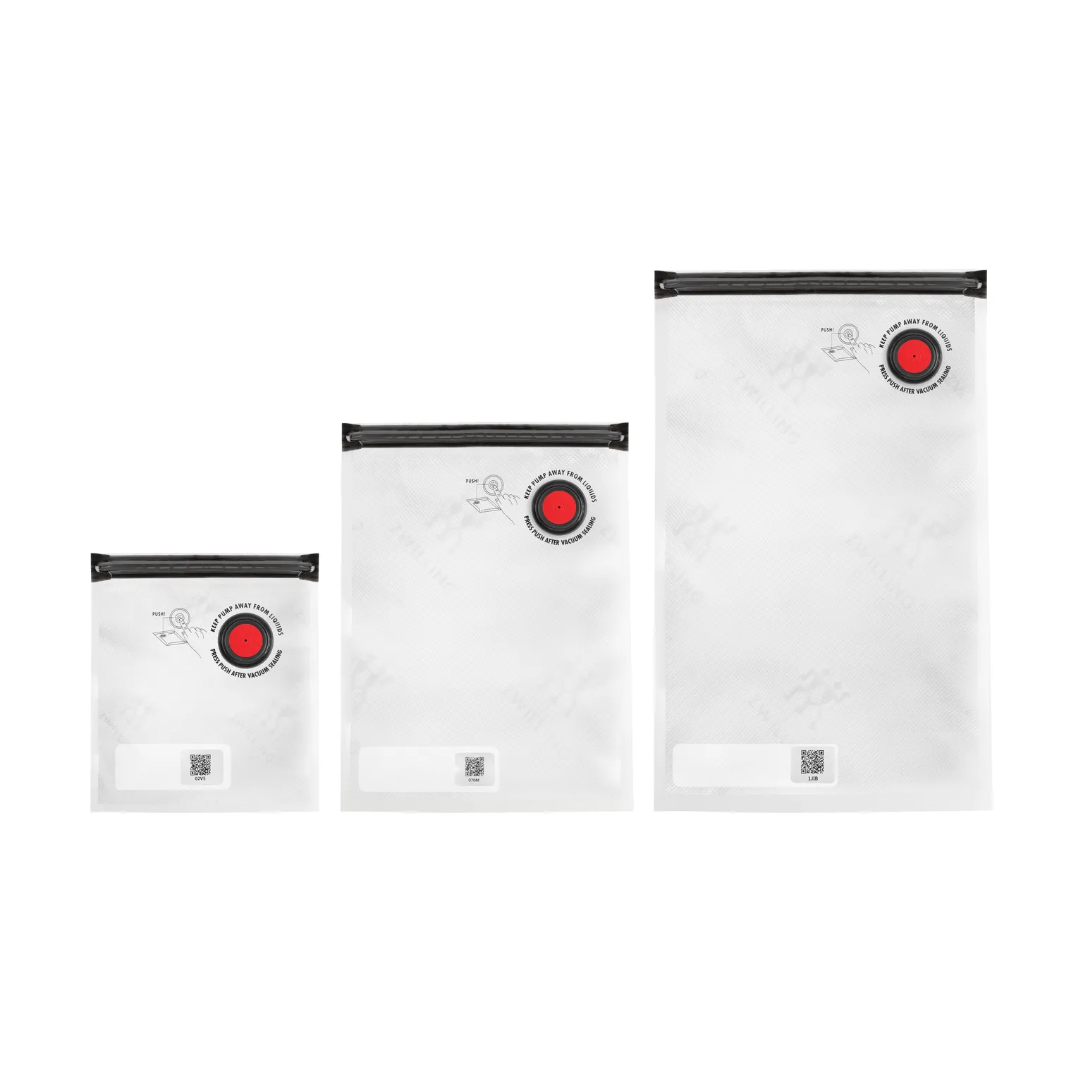 Zwilling vacuum bag set, S/M/L Zwilling